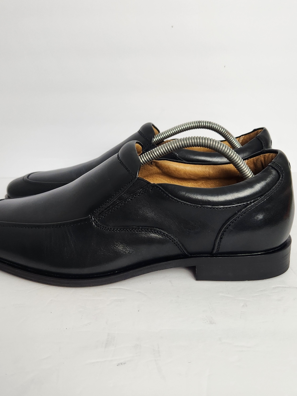 VIONIC Sullivan Mens Size 10 Black Leather Slip On Comfort Support Loafer Shoes - Picture 4 of 12